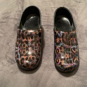 Size 39 Dansko Leopard clogs